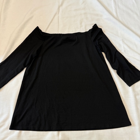 Hatch Maternity 1 Small Black Off Shoulder Blouse Top ~ Night Out Classic - Picture 4 of 8